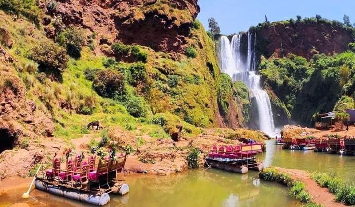 Chofer privado de Marrakech a las cascadas de Ouzoud