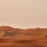 after a sand storm the the air cleans up quickly