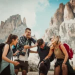 This shot was taken during a roadtrip with a couple of friends in the Dolomites. This pretty much sums up the lovely adventures we had over there – just us (and some beers) in the mountains for one week. Although it is just a snapshot, it captures a true, precious moment of togetherness and friendship.
