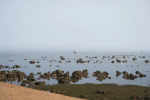 A local fisherman at Pemuteran Beach, Bali Indonesia