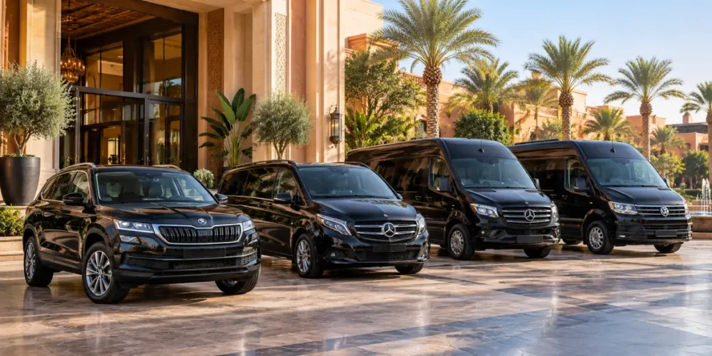 Nos véhicules avec Chauffeur à Marrakech | Berlines, Vans & Minibus