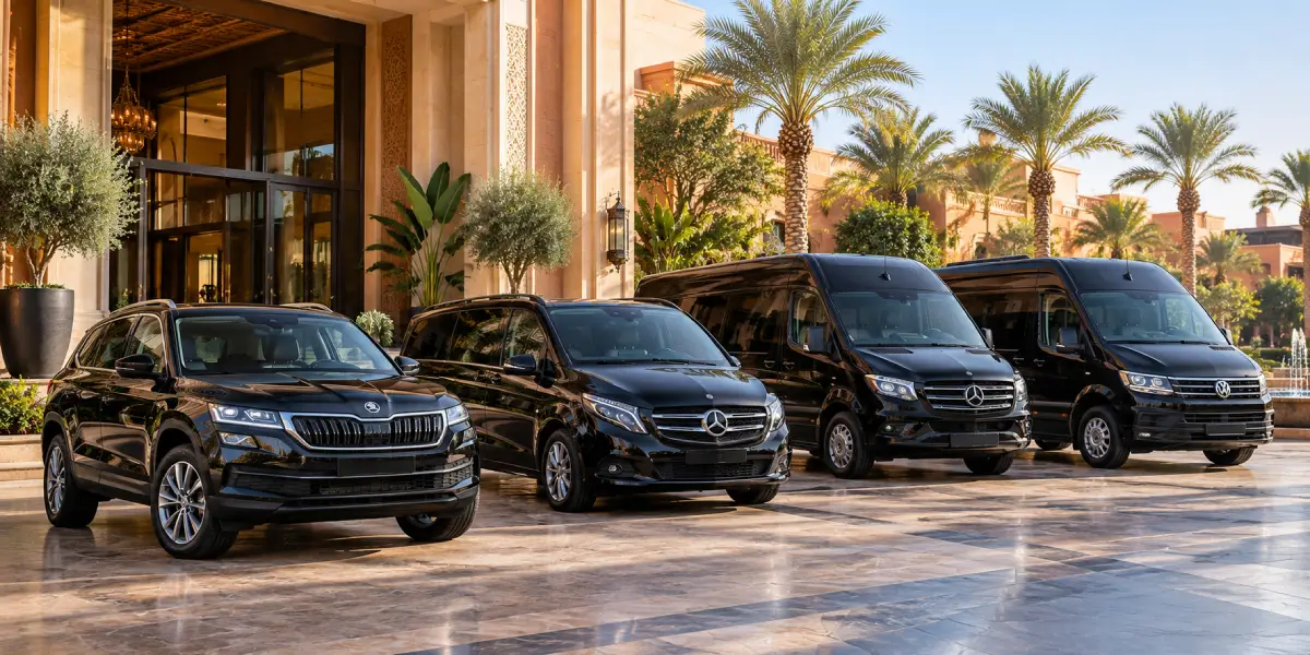 Nos véhicules avec Chauffeur à Marrakech | Berlines, Vans & Minibus